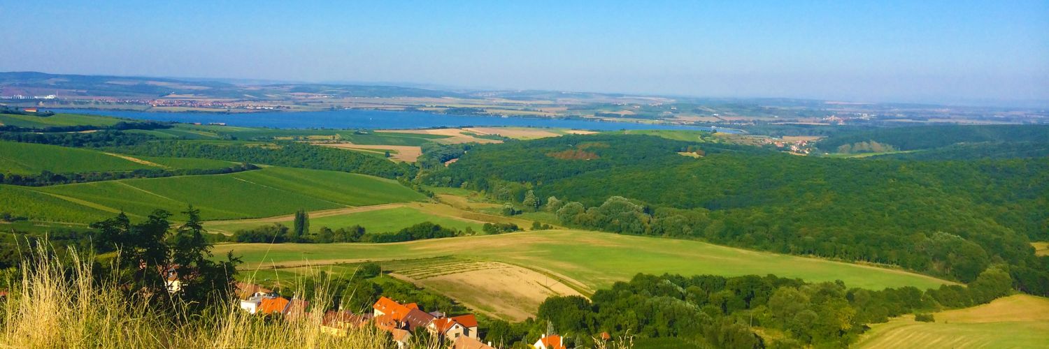 Ubytování v tiché uličce s překrásným výhledem na oboru, Nové Mlýny a hrad Děvičky v Pavlově.